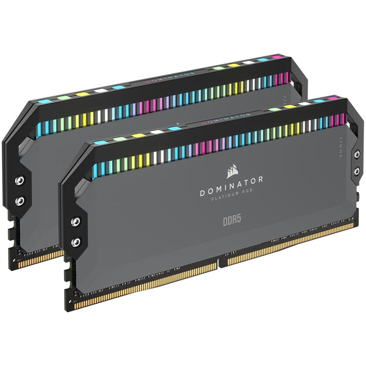 Corsair Dominator Platinum RGB DDR5-5600 RAM, CL36, EXPO - 32 GB Dual-Kit, grey image number 0
