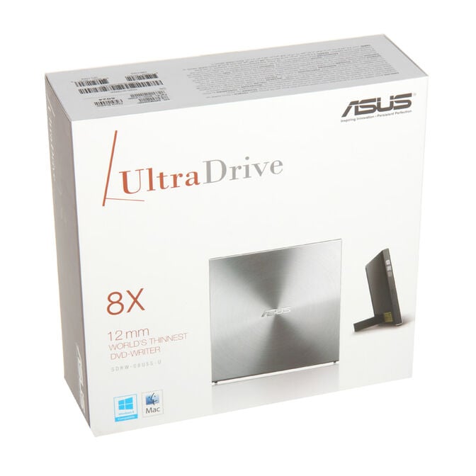 ASUS SDRW-08U5S-U UltraDrive DVD-Brenner - extern, silber image number 5