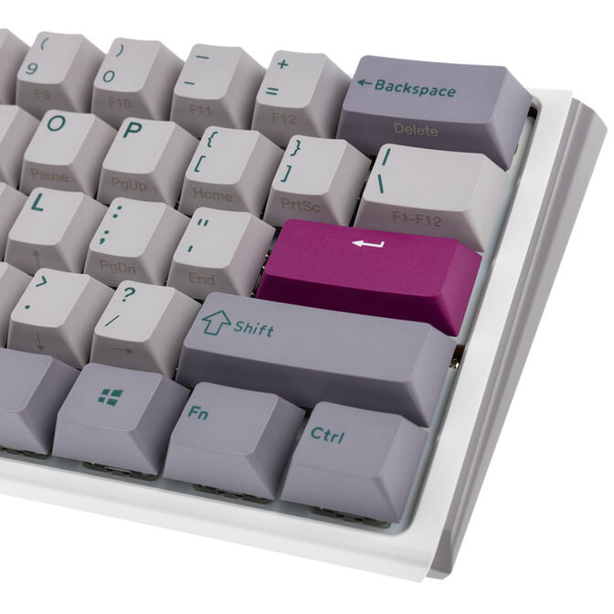 Ducky One 3 Mist Grey Mini Gaming Tastatur, RGB LED - MX-Red (US) image number 6