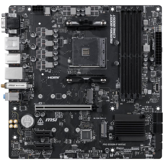 MSI Pro B550M-P WIFI6E, Sockel AM4, AMD B550, mATX, DDR4 image number 2