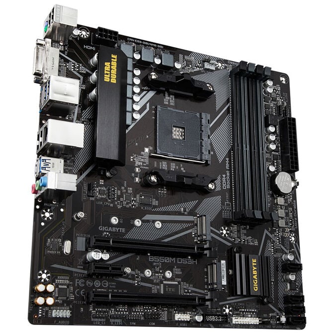 GIGABYTE B550M DS3H, Socket AM4, AMD B550M, Micro-ATX - DDR4 image number 1