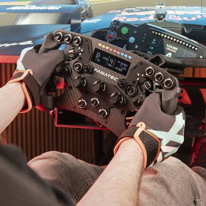 Fanatec Clubsport Formula V3 Lenkrad, 2,7&rdquo;-Zoll-OLED-Display, RGB, 290mm - schwarz image number 6