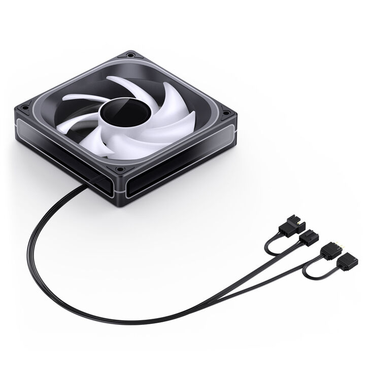 Jonsbo ZA-120 Fan, PWM, ARGB - 120mm, black image number 9