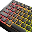Glorious Aura V3 Keycaps, ANSI Layout (US), PBT, Doubleshot - Black image number null