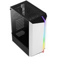 Aerocool Bionic v1 Midi-Tower, RGB, Tempered Glass - schwarz/wei&szlig; image number null
