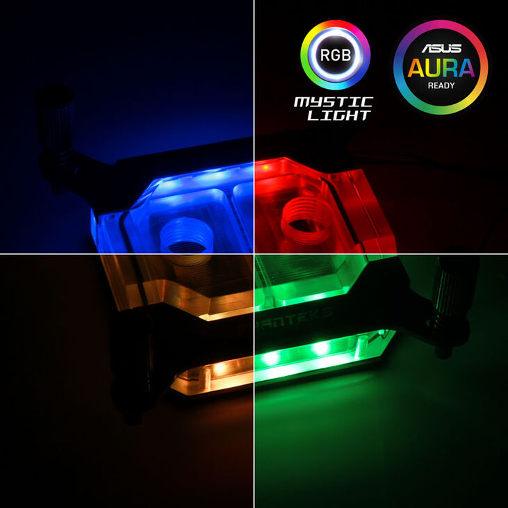 PHANTEKS C350i CPU-Wasserkühler, RGB, Acryl - chrome image number 1