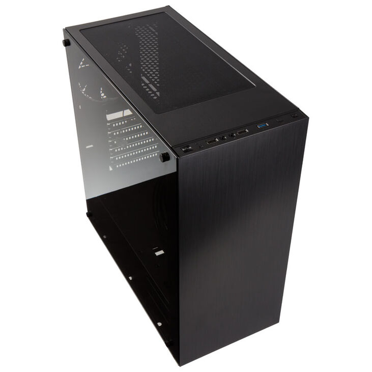 Kolink Stronghold Midi-Tower, Tempered Glass - schwarz image number 1