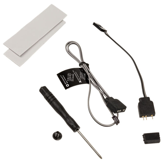 Akasa Dual M.2 PCI-E RGB LED Adapter Card image number 4