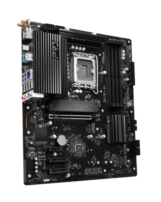 ASRock Z890 Pro-A WiFi, Intel Z890 motherboard, Socket LGA 1851, Intel Z890, ATX, DDR5 image number 1