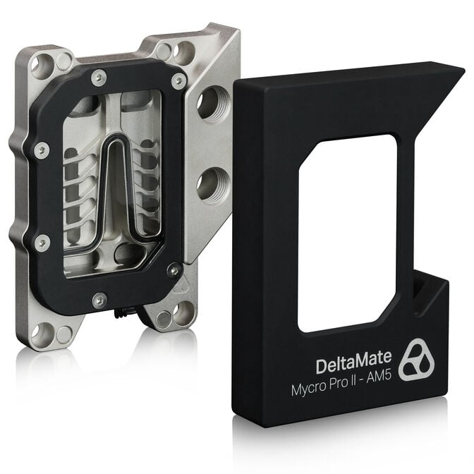 Thermal Grizzly DeltaMate CPU Block MPII CPU-Wasserk&uuml;hler, AM5/AM4, ARGB, G1/4 Zoll - schwarz image number 4