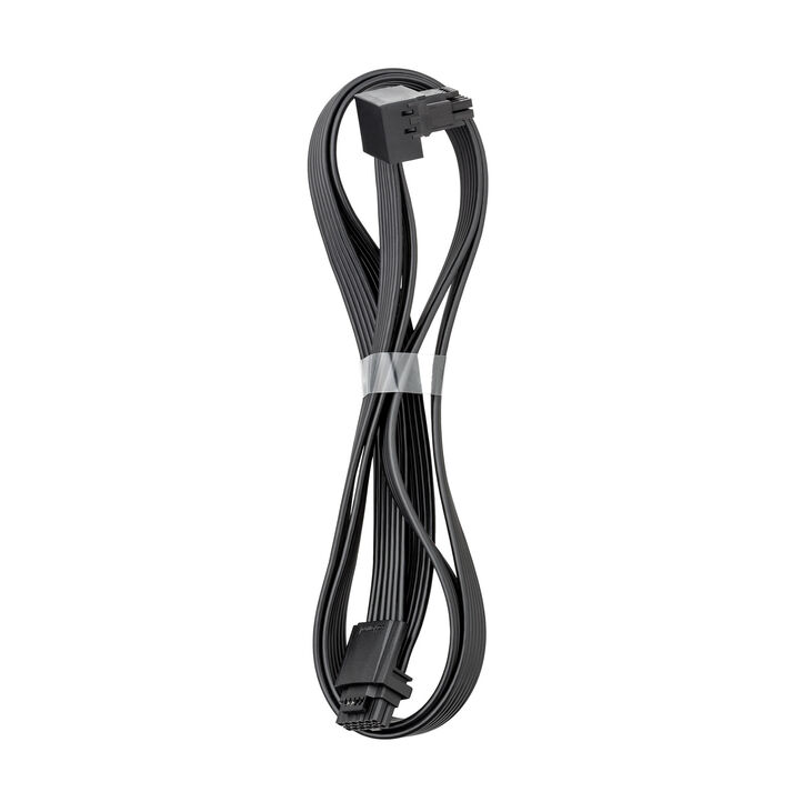 CableMod Basics Universal 12V-2x6 Cable, 90° Connector, 16-Pin to 16-Pin - Black, 60 cm, var. B image number 0