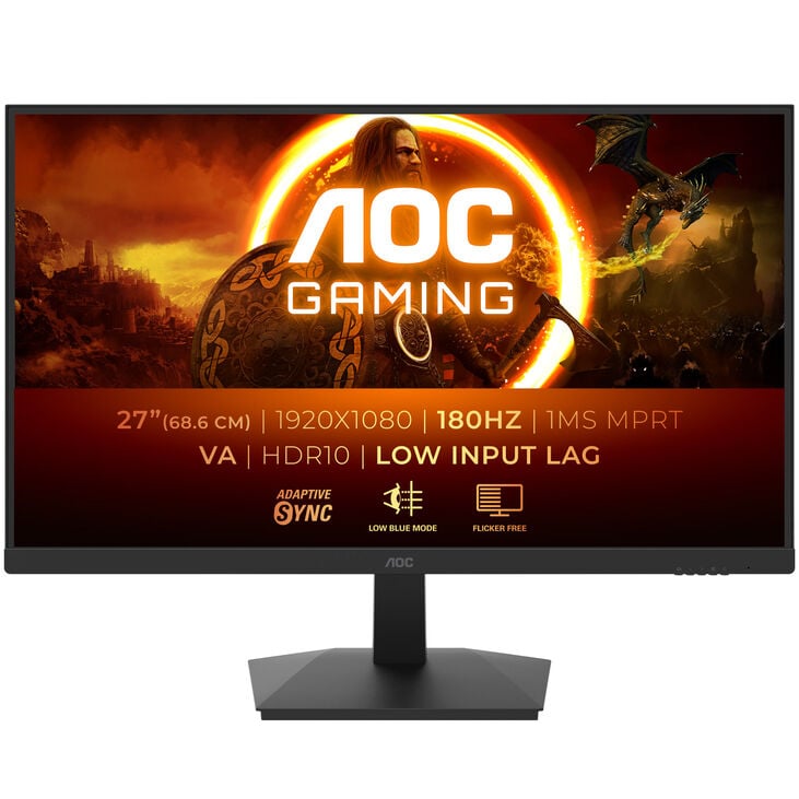 AOC Gaming 27G15N2, 27-inch Gaming Monitor, 180 Hz, VA, AdaptiveSync image number 1