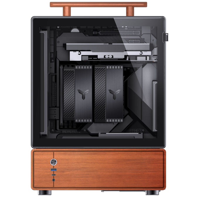 Jonsbo T7 PC-Geh&auml;use, Midi-Tower, mATX, Tempered Glass - schwarz image number 8