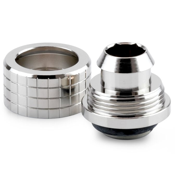 Thermal Grizzly DeltaMate Compression Fitting, Brass - Gloss Nickel, ST13 image number 2
