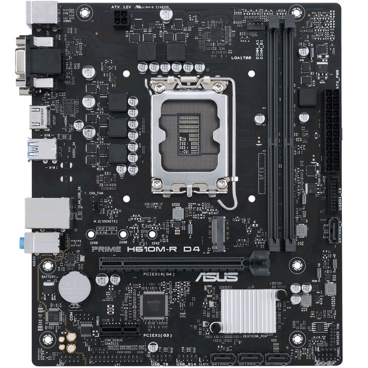 ASUS Prime H610M-R D4-SI, Intel H610 Mainboard, Sockel 1700, DDR4 image number 2