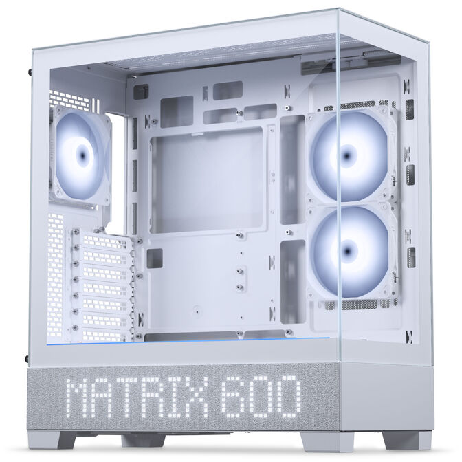 Phanteks XT View Matrix PC-Geh&auml;use, Midi-Tower, E-ATX, Tempered Glass, Matrix LED - wei&szlig; image number 7
