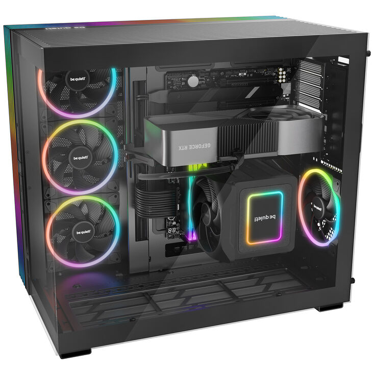 be quiet! Light Base 900 FX Big-Tower, Tempered Glass, ARGB - schwarz image number 2