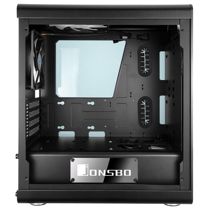 Jonsbo RM3 Micro-ATX Gehäuse, Tempered Glass - schwarz image number 4