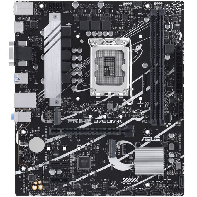 ASUS Prime B760M-K, Intel B760 motherboard, Socket 1700, DDR5 image number 2
