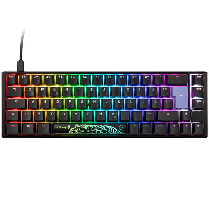 Ducky One 3 Classic Black/White SF Gaming Tastatur, RGB LED - MX-Clear image number 1