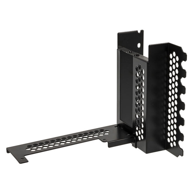 CableMod vertical graphics card holder with PCIe x16 riser cable, 2x DisplayPort - black image number 1