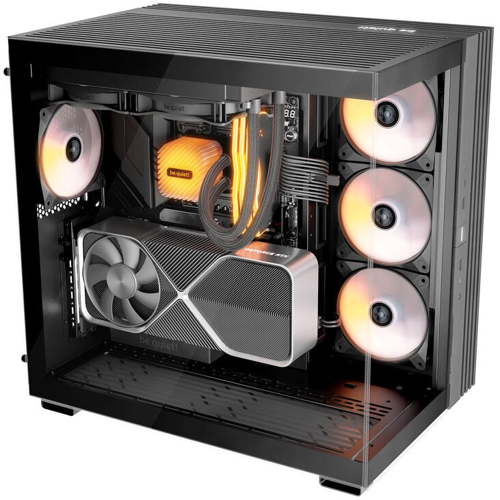 be quiet! Light Base 600 DX Midi-Tower, Tempered Glass, ARGB - schwarz image number 1