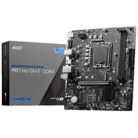 MSI Pro H610M-E DDR4, Socket LGA 1700, Intel H610, Micro-ATX - DDR4