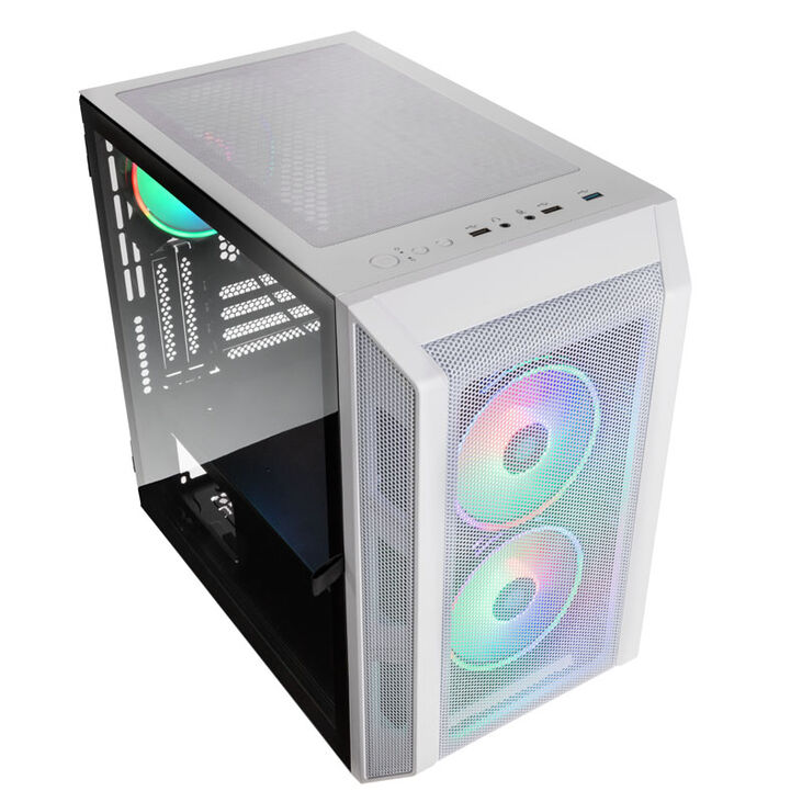 Kolink Citadel Mesh RGB Micro-ATX Case - white image number 1