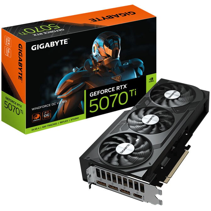 GIGABYTE GeForce RTX 5070 Ti Windforce OC V2 16G, 16384 MB GDDR7 image number 0
