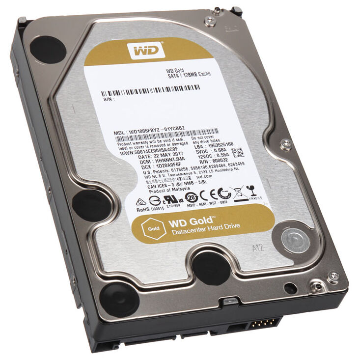 Western Digital Gold, SATA 6G, Intellipower, 3,5 Zoll - 1 TB image number 0