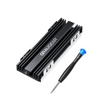 Greygear M.2 NVMe SSD cooler for PlayStation 5 storage expansion, 2x thermal pads
