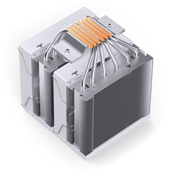 Jonsbo CR-3000E CPU cooler, dual tower, RGB - 120mm, white image number 4