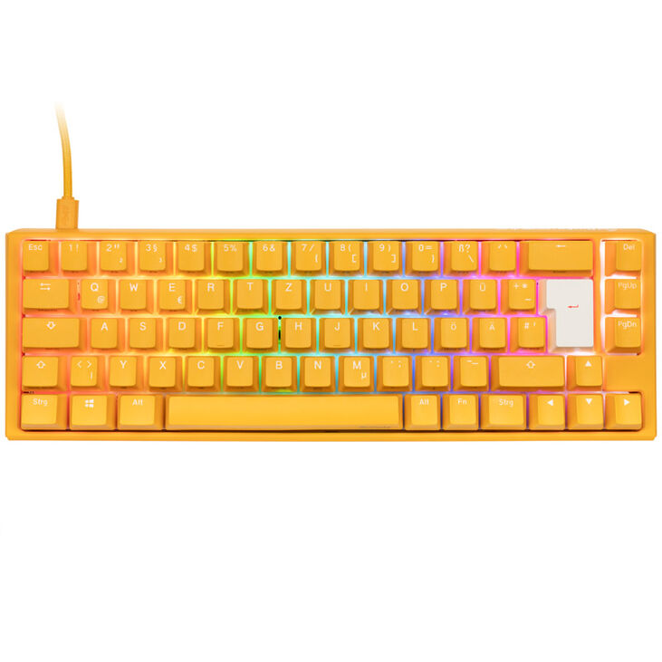 Ducky One 3 Yellow SF Gaming Tastatur, RGB LED - MX-Black image number 1
