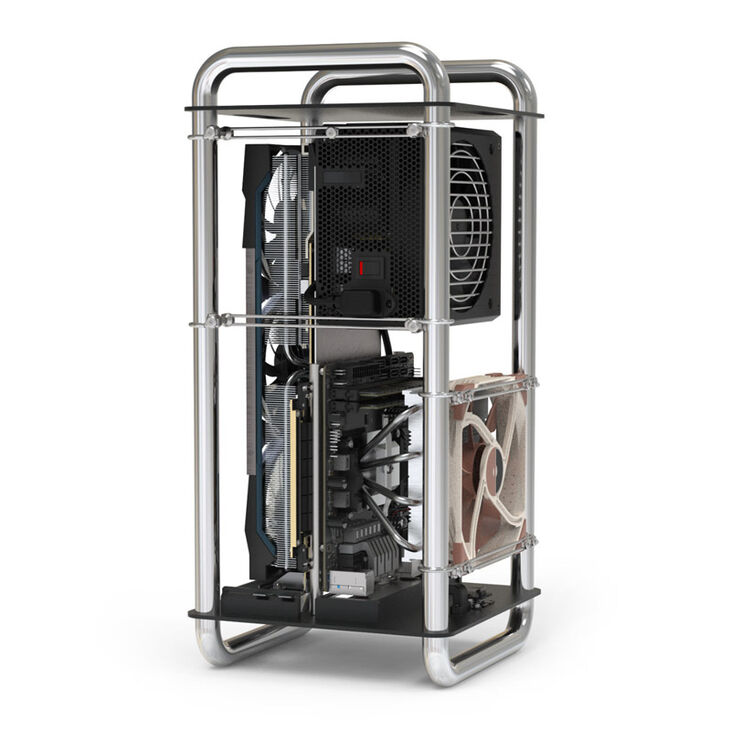 Streacom DA6 XL Mini-ITX Gehäuse - chrom image number 4