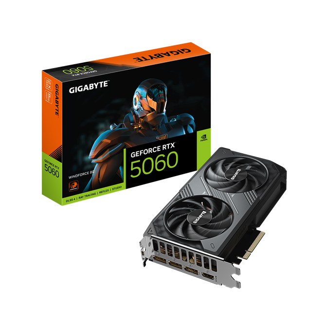 GIGABYTE GeForce RTX 5060 Windforce, 8192 MB GDDR7 image number 0