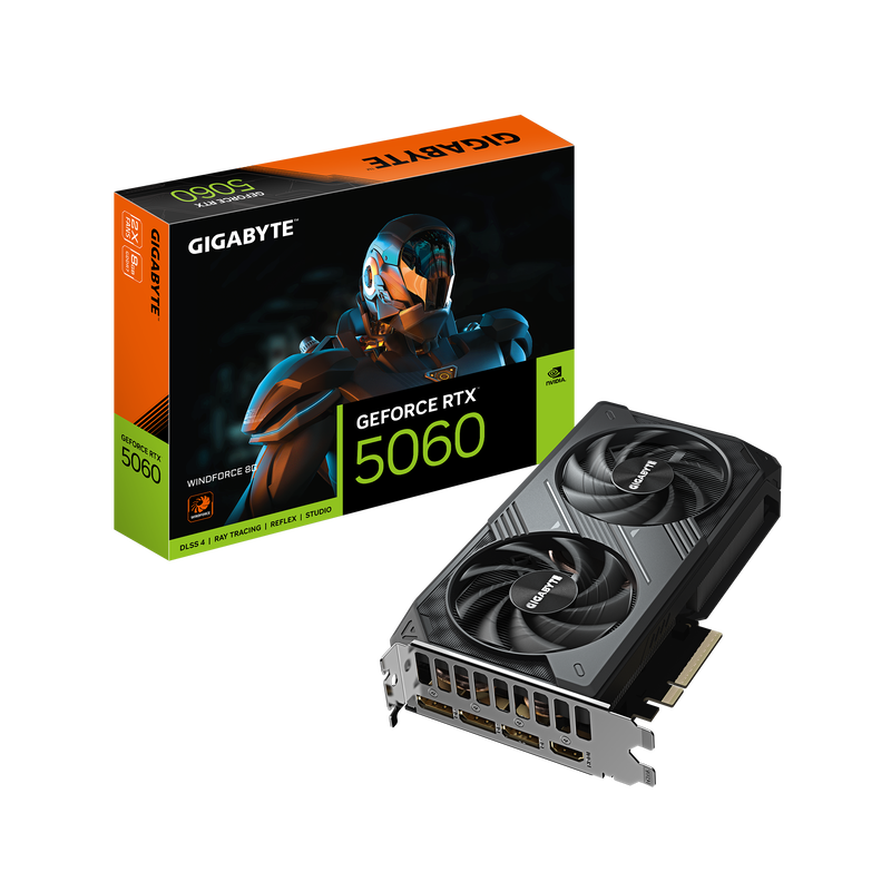 GIGABYTE GeForce RTX 5060 Windforce, 8192 MB GDDR7
