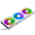 PHANTEKS D30 PWM Regular Airflow D-RGB L&uuml;fter, 3er Pack - 120mm, wei&szlig; image number null
