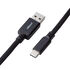 CableMod Classic Coiled Keyboard Cable USB-C zu USB Typ A, Midnight Black - 150cm image number null