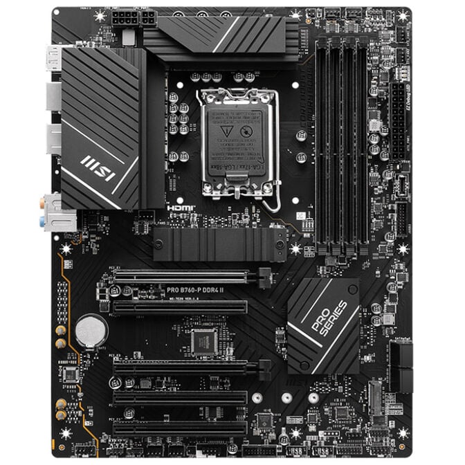 MSI Pro B760-P DDR4 II, Socket LGA 1700, Intel B760, ATX - DDR4 image number 2