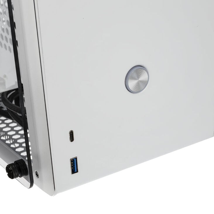 Raijintek Ophion Mini-ITX Gehäuse, Tempered Glass - weiß image number 4