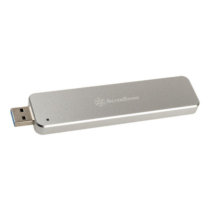 SilverStone SST-MS09S, M.2 SSD to USB-A 3.1 Enclosure, silver image number 0