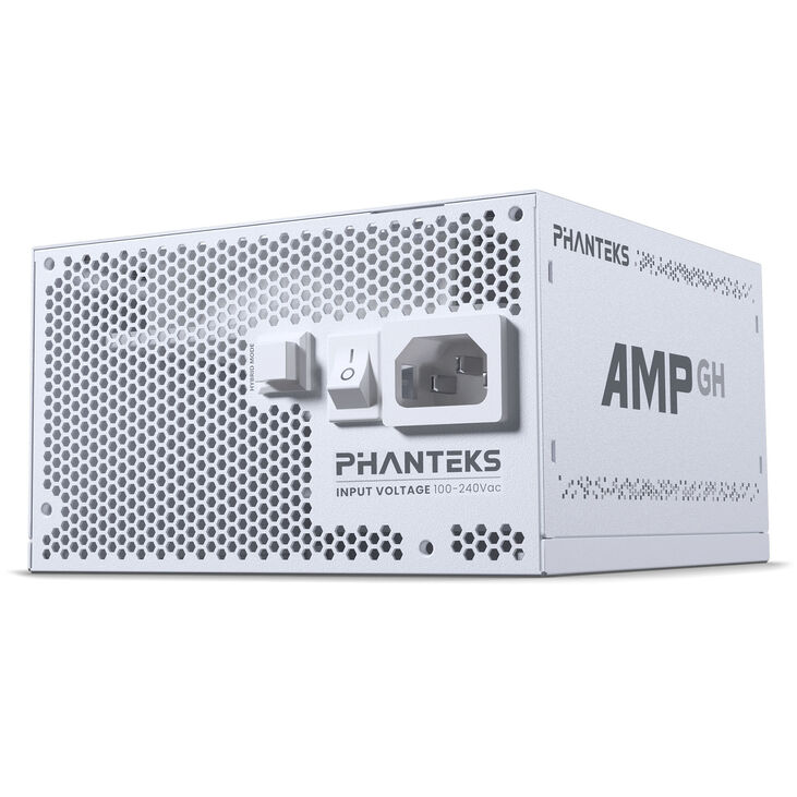 Phanteks AMP GH 750W 80 PLUS Gold Power Supply, PCIe 5.1, ATX 3.1 - 750 Watt, white image number 2