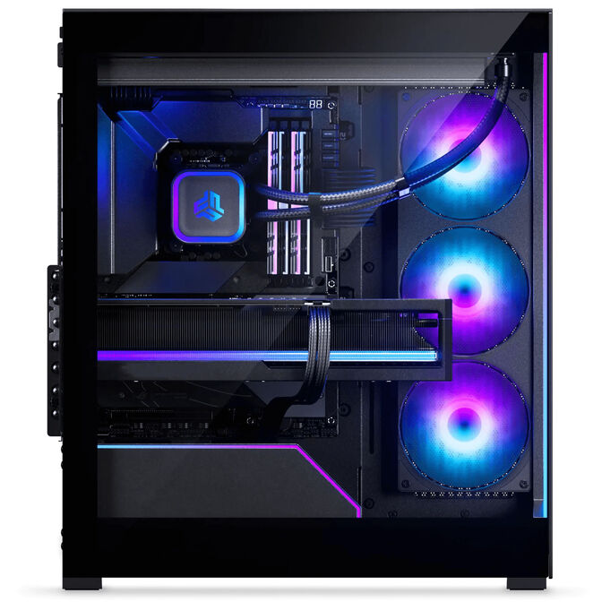 Phanteks NV5X PC-Geh&auml;use, Midi-Tower, E-ATX, Tempered Glass, ARGB - schwarz image number 3