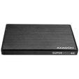 AXAGON EE25-XA6 external 2.5" enclosure, USB3.0 / SATA 6G, aluminium - black image number null