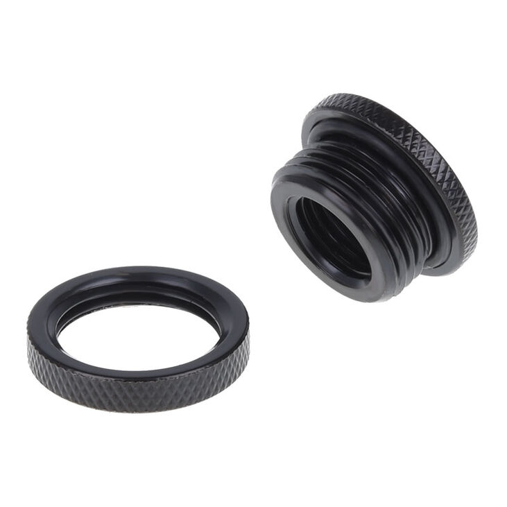 Alphacool HF bulkhead fitting, short version, G1/4 - Black image number 1