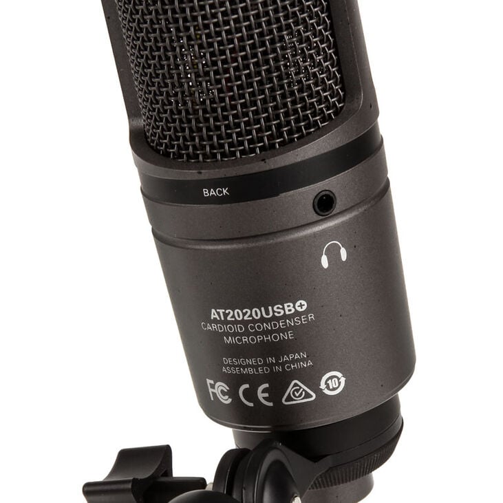 Audio-Technica AT2020 USB+ Condenser Microphone - Black image number 3