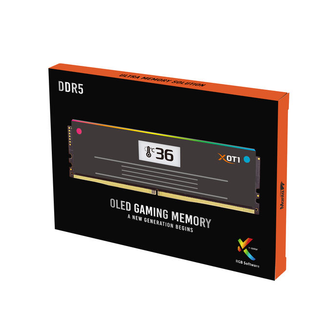 V-Color Manta XOT1 OLED RGB DDR5-6000 RAM, AMD EXPO ULL - 32 GB Dual-Kit, schwarz image number 2