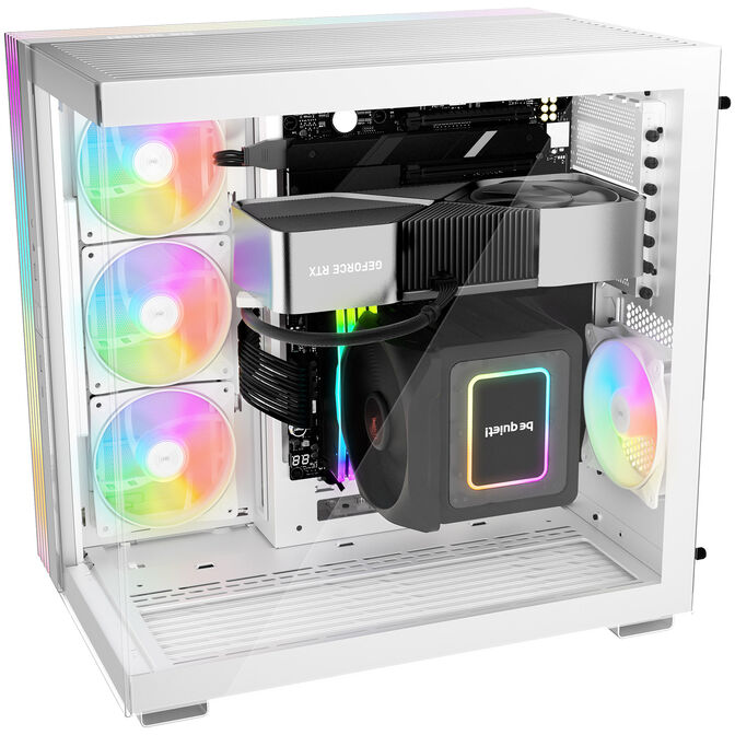 be quiet! Light Base 600 DX Midi-Tower, Tempered Glass, ARGB - wei&szlig; image number 2