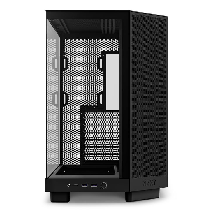 NZXT H6 Flow Midi-Tower - Schwarz image number 3