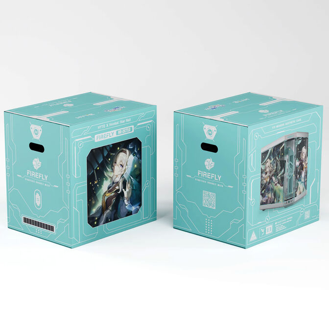 HYTE Y70 Firefly Japan Edition PC Case, Mid-Tower, E-ATX Tempered Glass - Silver image number 8